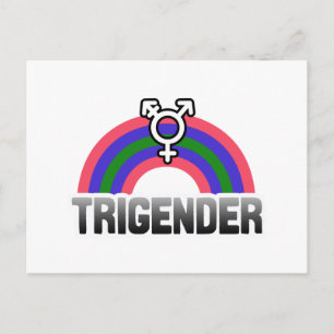 Trigender Stolz Postkarte