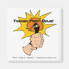 Trigger Point Ninja ® Cartoon Magnet