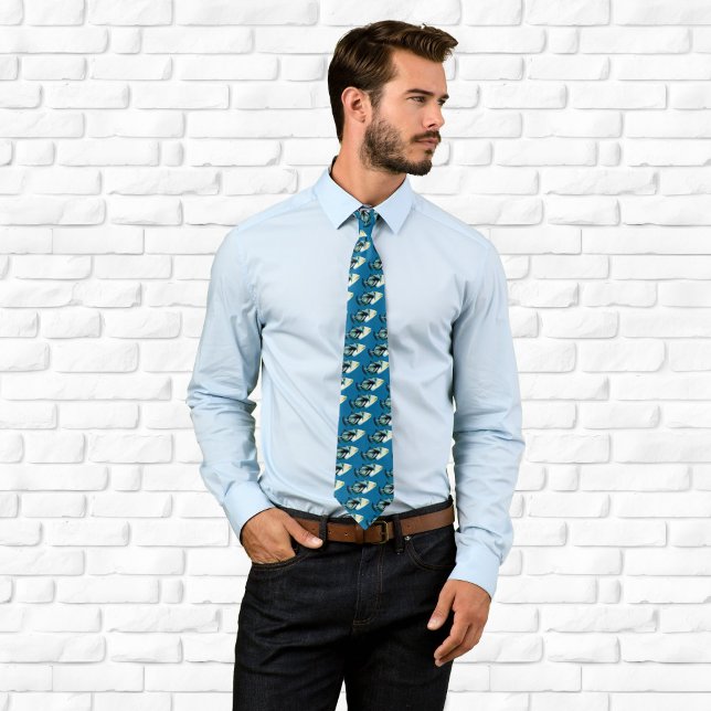 Triggerfish Muster Krawatte (Triggerfish Pattern Neck Tie)