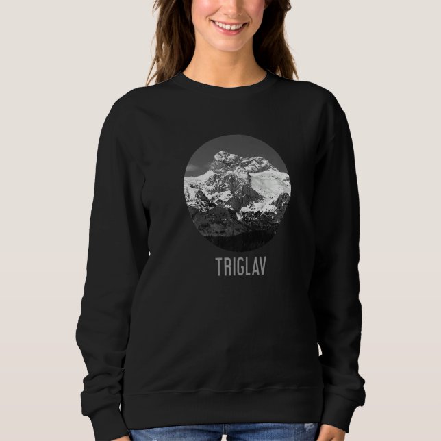 Triglav Mountain Picture Slovenia Premium Sweatshirt (Vorderseite)