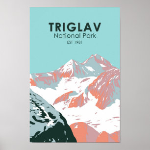 Triglav National Park Mount Triglav Slowenien Poster