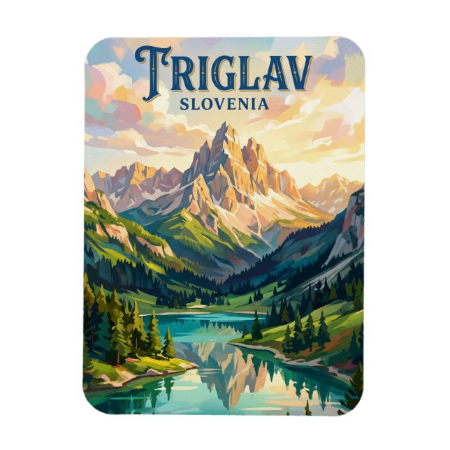 Triglav-Nationalpark Slowenien Magnet (Vertikal)