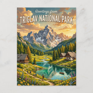 Triglav-Nationalpark Slowenien Postkarte