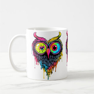 Triippy Party Edm Owl Music Lover Kaffeetasse