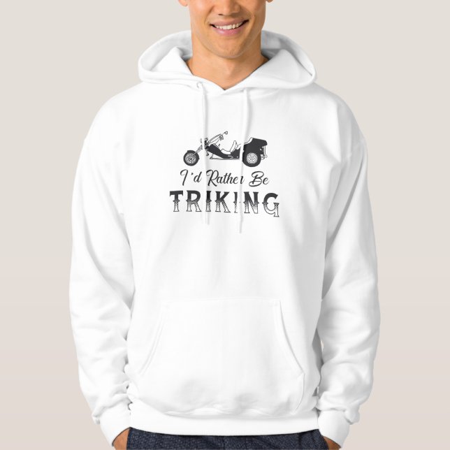 Triker Ich würde eher Triking Motor Trike Retro Hoodie (Vorderseite)