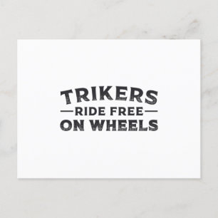 Triker Trikers fahren kostenlos auf Rädern Trike F Postkarte
