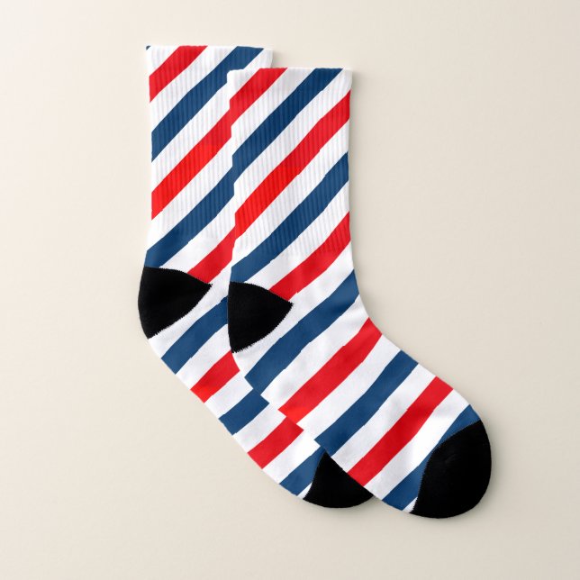 Trikolore des diagonalen Streifens Socken (Paar)
