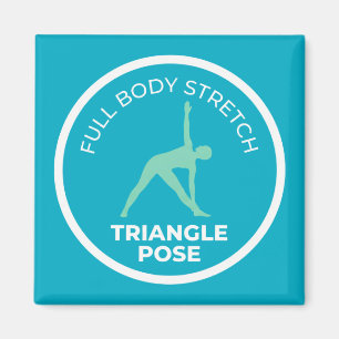 Trikonasana Dreieckspose • Yoga-Übung für den ganz Magnet