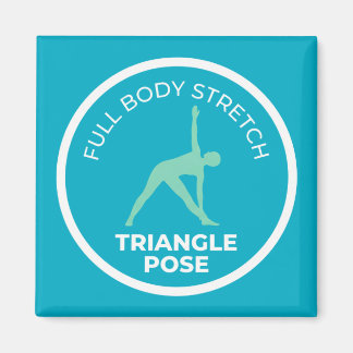 Trikonasana Dreieckspose • Yoga-Übung für den ganz Magnet