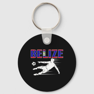 Trikot der Belize Fußballfans Stolz Belizean Footl Schlüsselanhänger