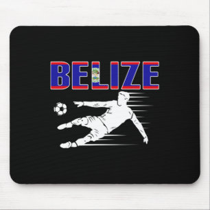 Trikot der Belize Fußballfans Stolz Belizeaner Fuß Mousepad