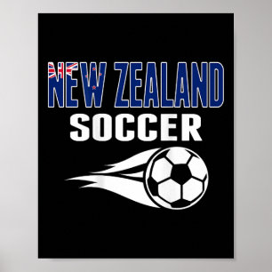 Trikot für Neuseeland-Fußballfans Unterstützen Sie Poster