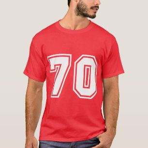 Trikot mit der Nummer 70, Glückszahl Favorit T-Shirt