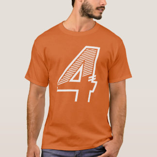 Trikot Nummer 4 Sport 4. Geburtstag Junge T-Shirt