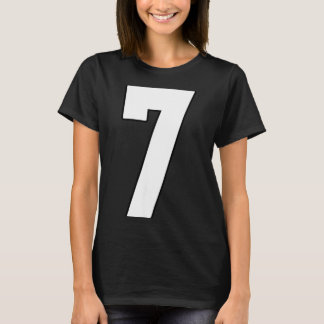 Trikot Nummer 7 Große 7 Uniform Biggest Fan Liebli T-Shirt