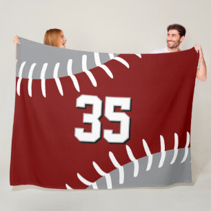 Trikotfarben Baseball Softball Spieler Fleecedecke