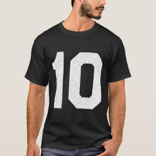 Trikotnummer #10 10. Geburtstag  T-Shirt