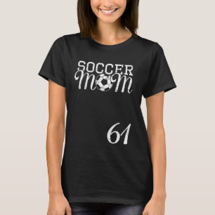Trikotnummer 61 der Soccer-Mom Lieblingsspieler #6 T-Shirt