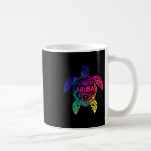 Tril Aru Tie Dye Meeresschildkröte Aru Strand Urla Kaffeetasse