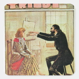 Trilby hypnotised durch Svengali Quadratischer Aufkleber