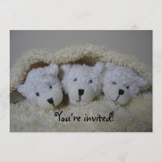Trilet mit Babydusche Einladung