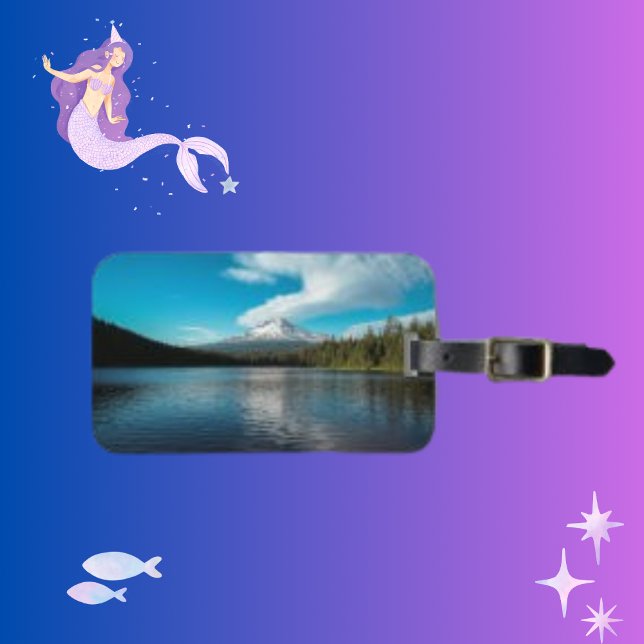 Trillium Lake Foto Oregon USA Gepäckanhänger (Von Creator hochgeladen)