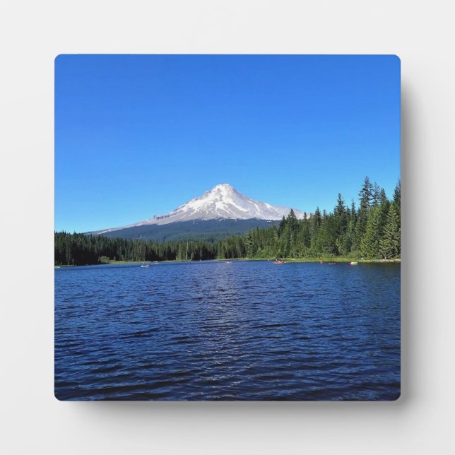 Trillium Lake, OR Fotoplatte (Vorderseite)