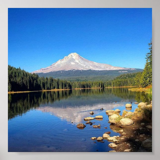 Trillium Lake, OR Poster (Vorne)