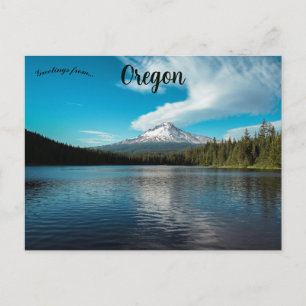 Trillium Lake Oregon Postkarte