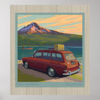 Trillium-See ohne Kennzeichen Poster