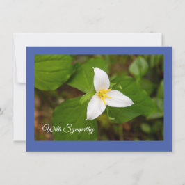 Trillium Wild Blume Flat Card Feiertagskarte