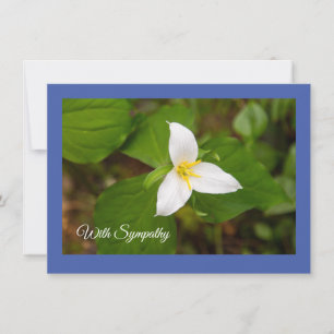 Trillium Wild Blume Flat Card Feiertagskarte