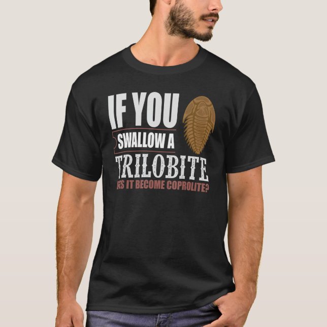 Trilobite Fossil Junters Future Paläontologe Geo T-Shirt (Vorderseite)