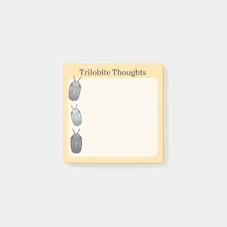 Trilobite Thoughts- Prehistoric Fossil Post-it Klebezettel