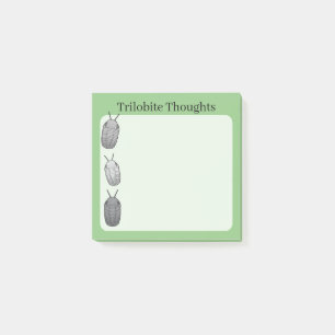 Trilobiten-Gedanken - Prähistorisches Fossil Post-it Klebezettel