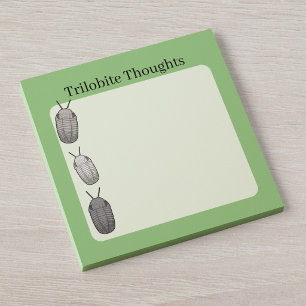 Trilobiten-Gedanken - Prähistorisches Fossil Post-it Klebezettel