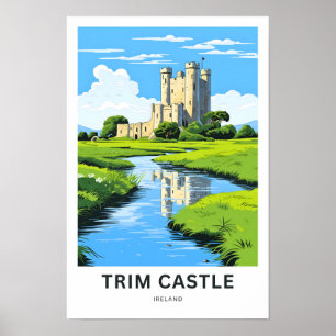 Trim Castle Ireland Travel Print Poster