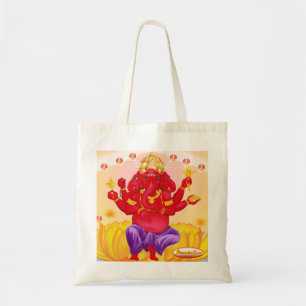 Trimukah Ganesha Leinwandtasche Tragetasche
