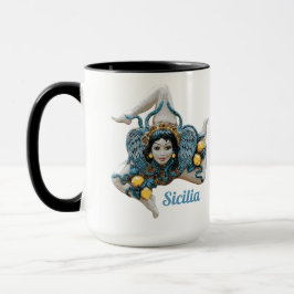 Trinacria of Sicily Three Legged symbol Sicilia Tasse