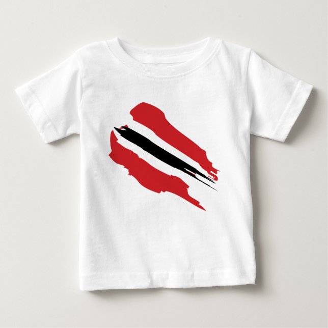 Trinbago Flaggen-T - Shirt (Säugling) (Vorderseite)