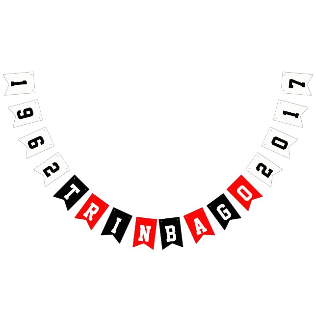 TRINBAGO (Jahreswechsel) Unabhängigkeit Wimpelkette (Alle)