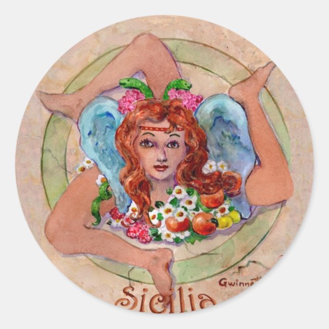 Trincircle2 Runder Aufkleber (Vorderseite)