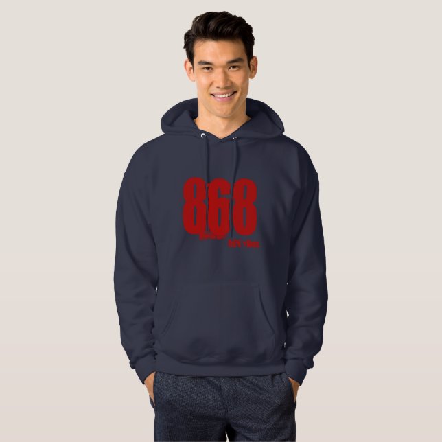 Trini Area Code Hoodie 868 (Vorne ganz)