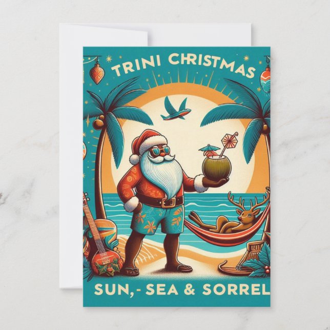 Trini Christmas Feiertagskarte (Vorderseite)