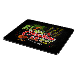 Trini Christmas is de Best on BLACK Schneidebrett