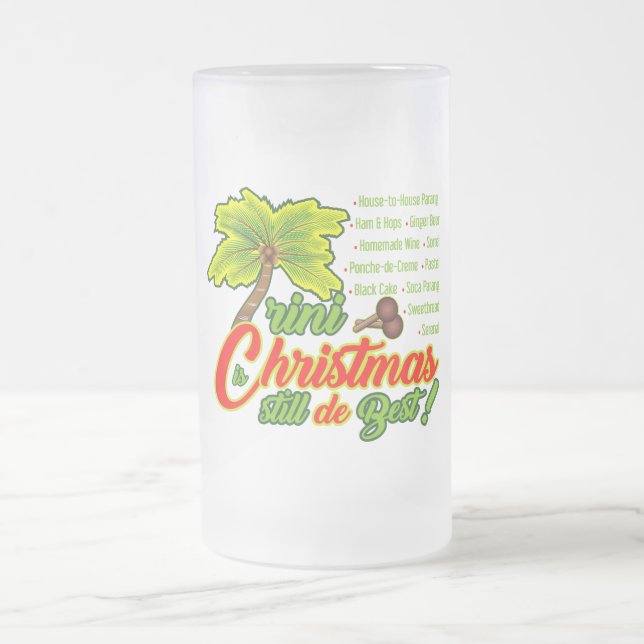 Trini Christmas ist Still D Best Mattglas Bierglas (Mittel)