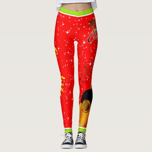 Trini Christmas / Marac & Cuatro / Ihr Name Leggings (Vorderseite)