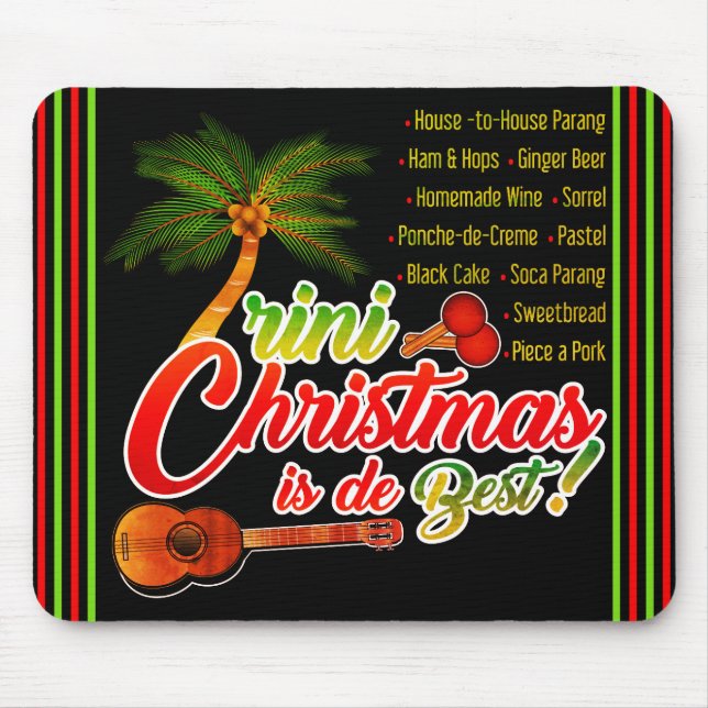 Trini Christmas / Marac und Cuatro Mousepad (Vorne)