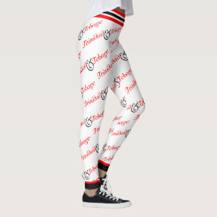 Trini/Trinidad und Tobago Patriotic - weiß Leggings