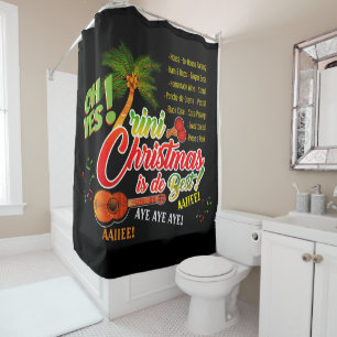 Trini Weihnachten ist das Beste auf BLACK Duschvorhang
